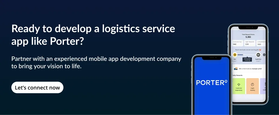 create a logistics service app like Porter