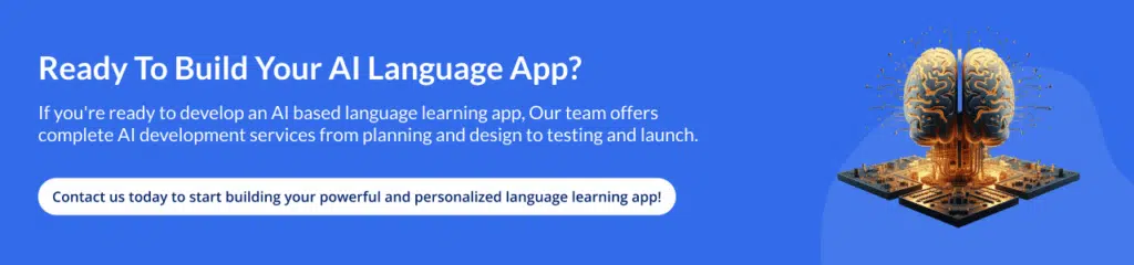 Create AI Language learning app