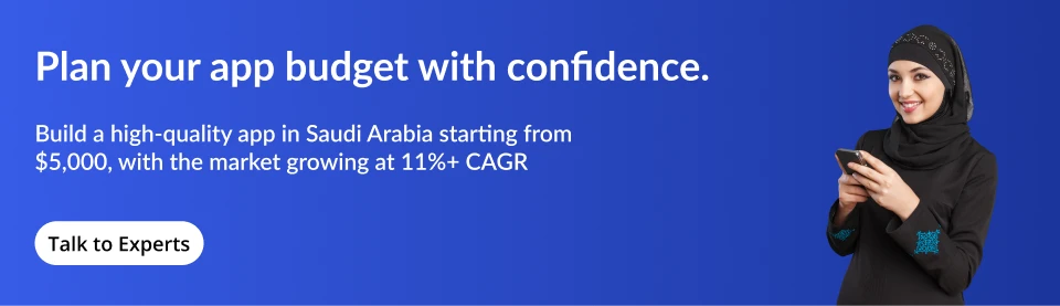 cost to develop an app in saudi arabia