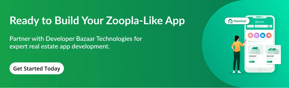 cost to develop app like Zoopla