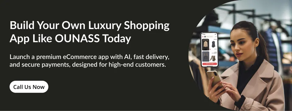 create ecommerce app like OUNASS