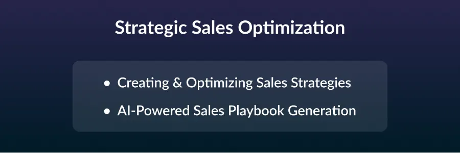Strategic Sales Optimization