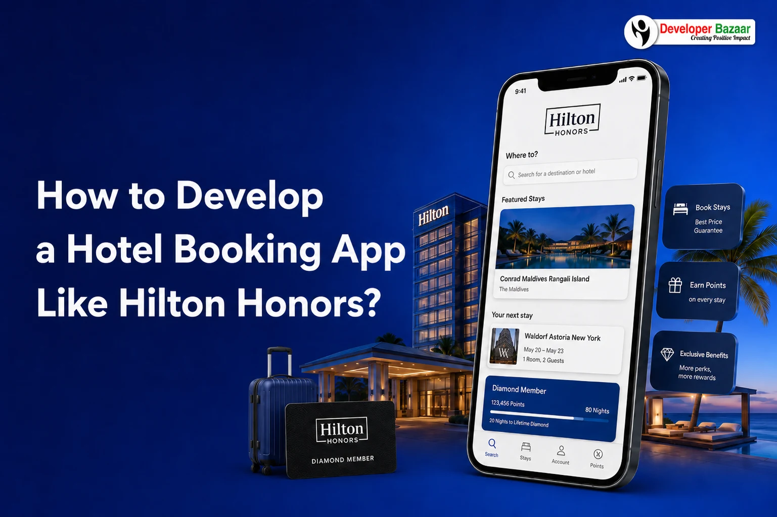 How to Develop a Hotel Booking App Like Hilton Honors?